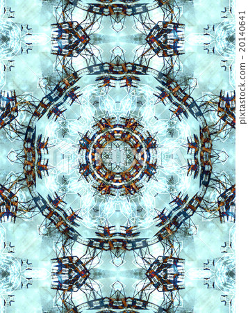 Light grey abstract kaleidoscope 20140641