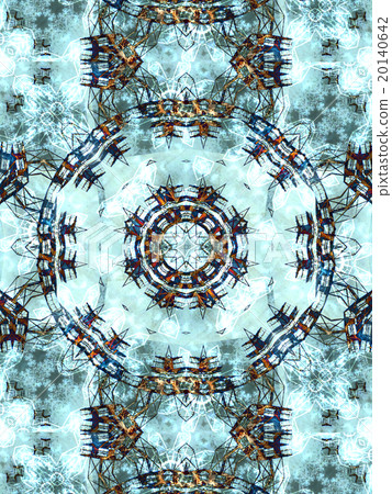 Light grey abstract kaleidoscope 20140642