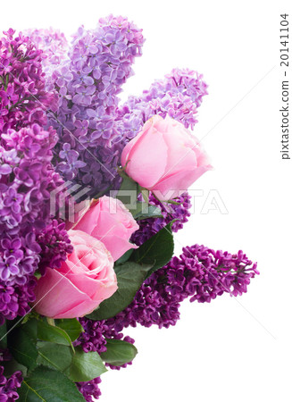 Lilac flowers with roses Lilac flowers with roses 20141104