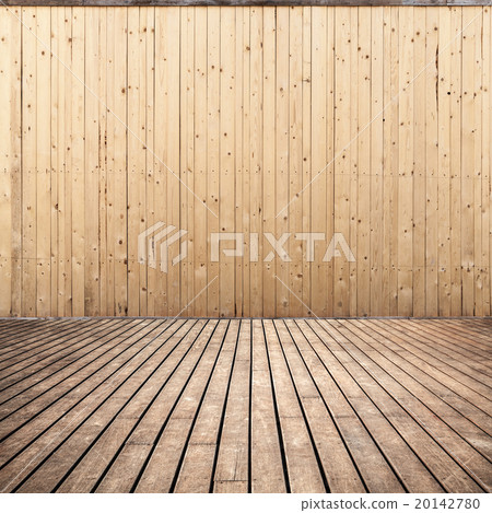 Empty wooden interior, wall and floor Empty wooden interior, wall and floor 20142780