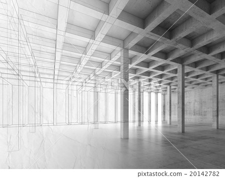 Background with interior of open space room Background with interior of open space room 20142782