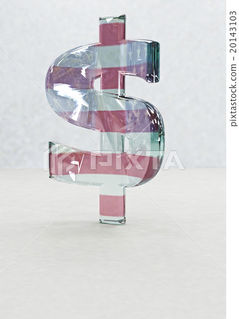 Big three-dimensional dollar sign 20143103
