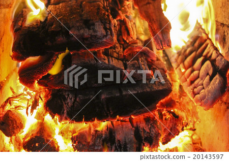 Firewood in the furnace Firewood in the furnace 20143597