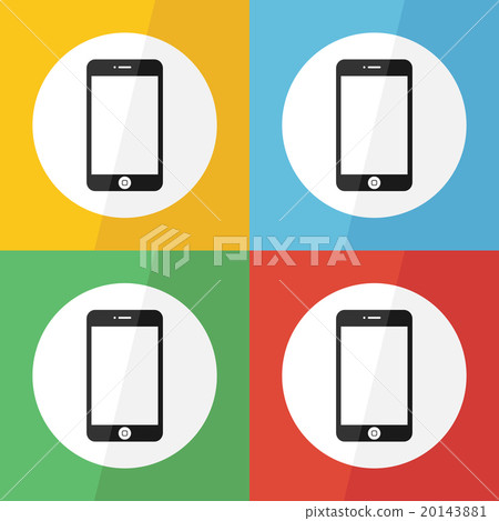 touch screen smart phone icon ( flat design  20143881