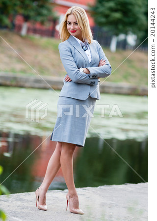 Business woman in the park 20144243