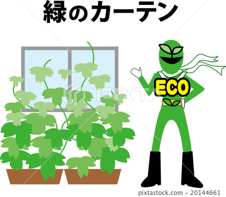 英雄_生態_綠色窗簾 20144661