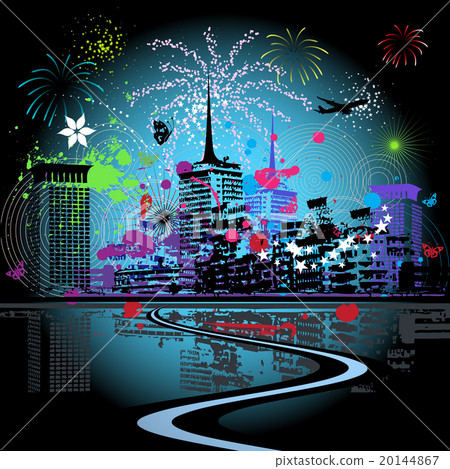 Firework in the city Firework in the city 20144867