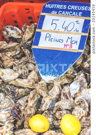 Oysters market in Cancale, France Oysters market in Cancale, France 20145459
