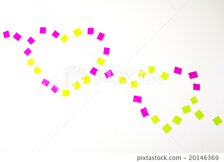 Heart shaped ribbon isolated on white background Heart shaped ribbon isolated on white background 20146369