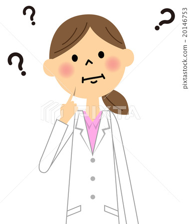 Women in white labor (upper body) wondering 20146753