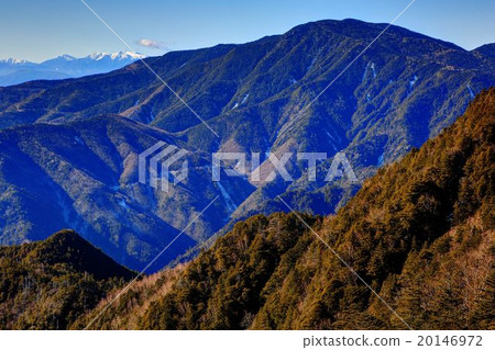 Kokushi-dake and cockscomb ridge seen from Kobunobu-dake · Todo Ridge Kokushi-dake and cockscomb ridge seen from Kobunobu-dake · Todo Ridge 20146972