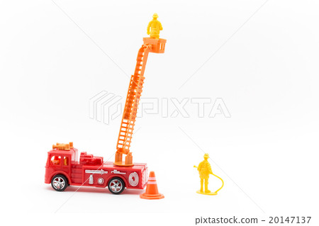 Toy fire and firefighters: Toy Fire Truck and Firefighter 20147137