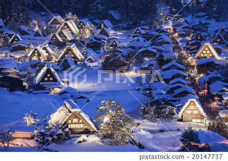 [岐阜縣]冬天的白川鄉 20147737