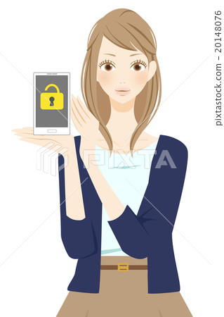 微笑的女人吸煙 20148076