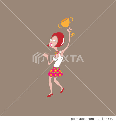 People winner trophy woman no line 20148359