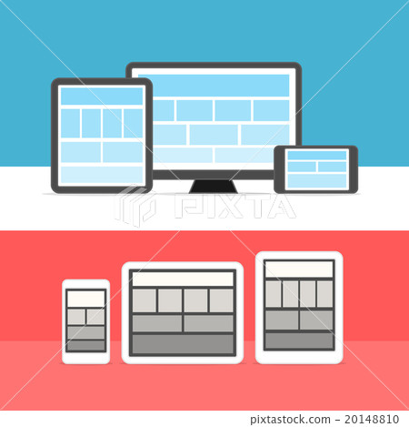 Adaptive design layouts. Web site page templates  20148810