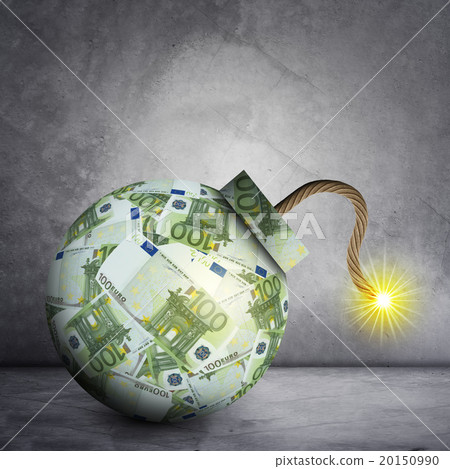 Bomb with ignited fuse 20150990