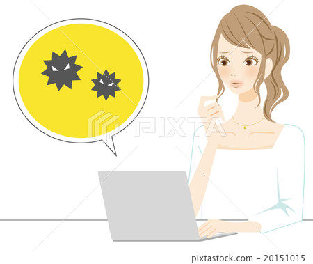 Women who are uneasy about PC virus countermeasures 20151015