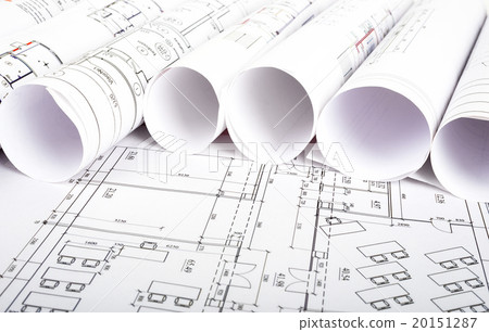 Architectural blueprint rolls  20151287