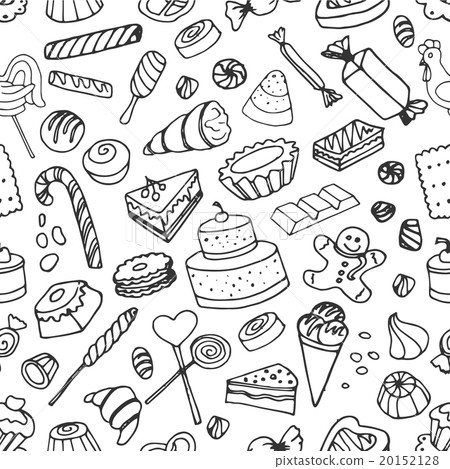 Doodle pattern sweets Doodle pattern sweets 20152128