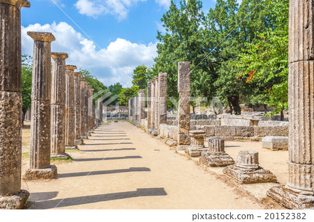 Stock Photo: ruins in Ancient Olympia, Peloponnes, Greece