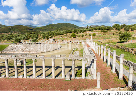 collonade of gymnasium in Ancient Messina, Greece 20152430