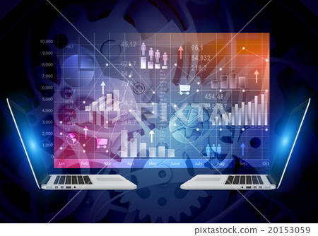 abstract background screen with icons inside and 20153059