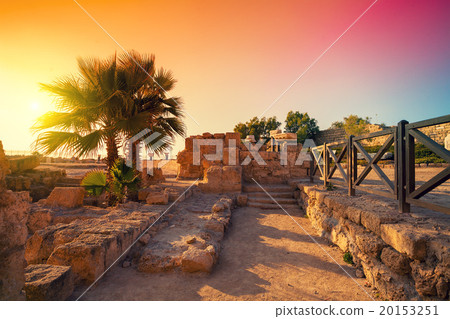 The ruins of the ancient city in Caesarea, Israel The ruins of the ancient city in Caesarea, Israel 20153251