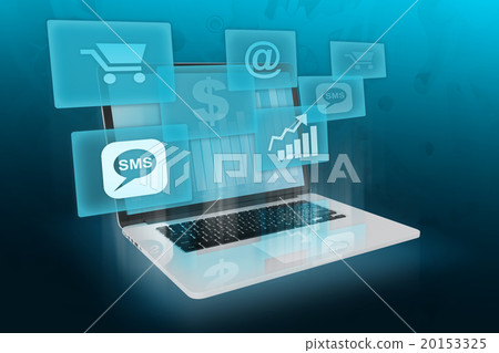 Modern business and shopping online. 20153325