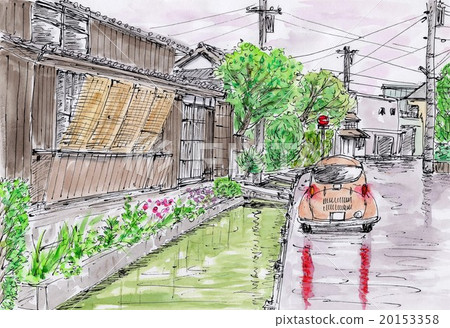 Rainy season street corner 20153358