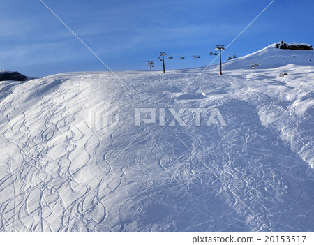 Sunlight off-piste slope at morning Sunlight off-piste slope at morning 20153517