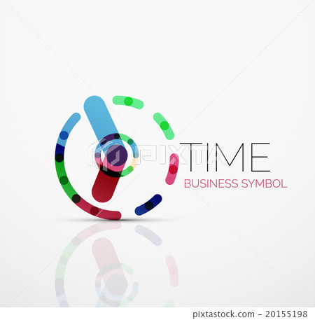 Vector abstract logo idea, time concept or clock Vector abstract logo idea, time concept or clock 20155198