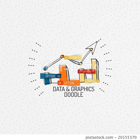 Vector multicolored hand-drawn doodles, icon Vector multicolored hand-drawn doodles, icon 20155370