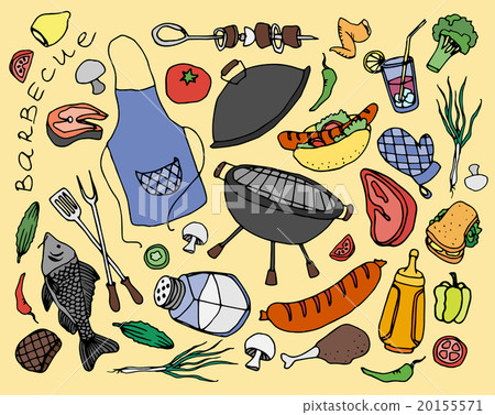Doodle vector barbecue 20155571
