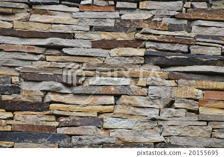 Old stone layered wall Old stone layered wall 20155695