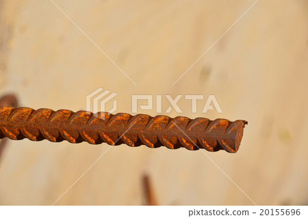 Rusty corroded stained metal wire fitting armature Rusty corroded stained metal wire fitting armature 20155696