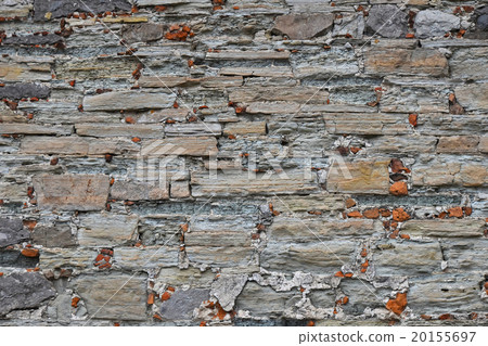 Old stone layered wall Old stone layered wall 20155697