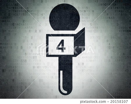 News concept: Microphone on Digital Paper 20158107