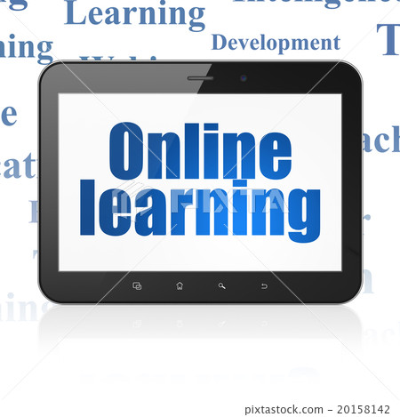 Studying concept: Tablet Computer with Online Studying concept: Tablet Computer with Online 20158142