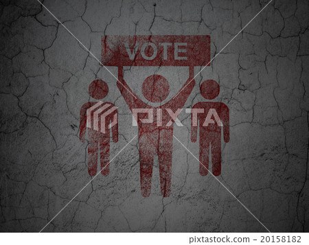 Political concept: Election Campaign on grunge 20158182