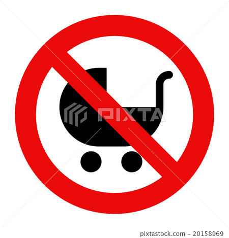 No baby carriage sign No baby carriage sign 20158969