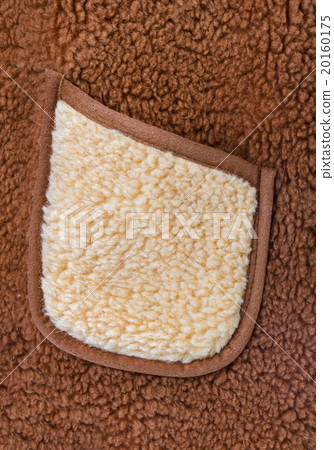 Pocket on woolly jacket 20160175