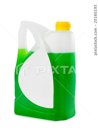 Jerrycan with green liquid and blank label Jerrycan with green liquid and blank label 20160195