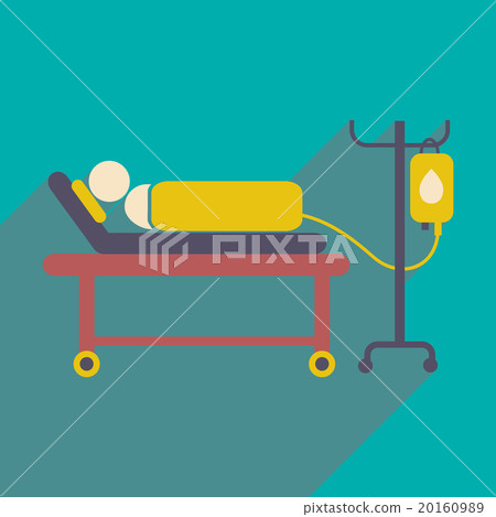 Modern flat icon with long shadow People - Stock Illustration [20160989 ...