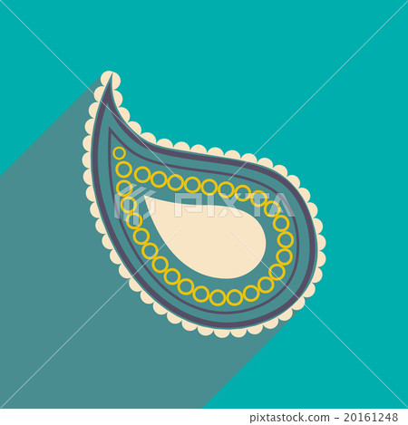 Modern flat icon with long shadow Indian cucumber 20161248