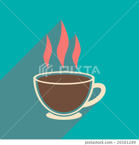 Modern flat icon with long shadow Indian tea - Stock Illustration ...