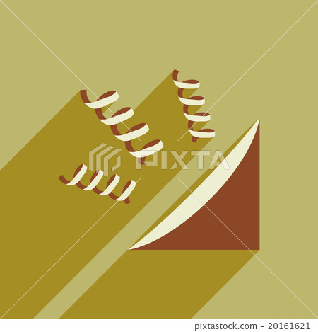 flat icon with long shadow festive garland 20161621