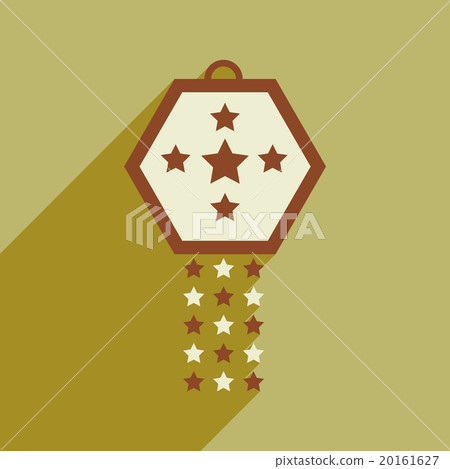 flat icon with long shadow festive garland 20161627