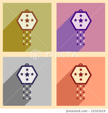 Concept flat icons with long shadow festive Concept flat icons with long shadow festive 20161629