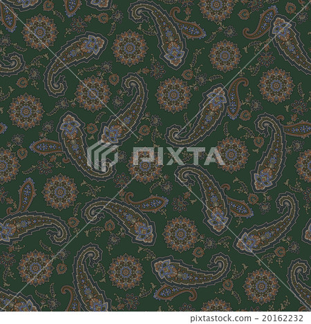 Paisley Crimp Pattern - Stock Illustration [20162232] - PIXTA